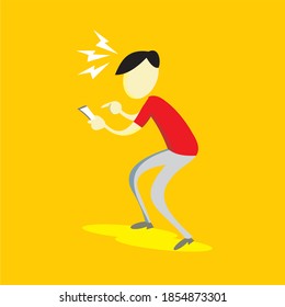 furious over someone on the phone
