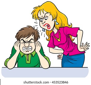 Man Shouting at Woman Images, Stock Photos & Vectors | Shutterstock