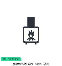 furnace icon logo template design element