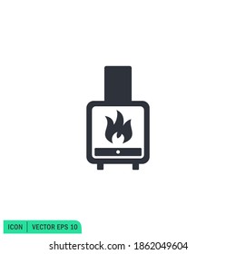 furnace icon logo template design element