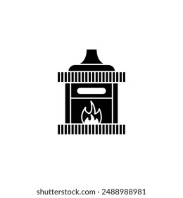 furnace icon vector template illustration logo design