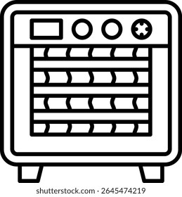 Icono de Vector del horno. Se puede utilizar para aplicaciones de impresión, móviles y de Web.