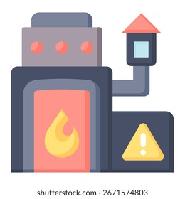 Furnaces Icon Element For Design