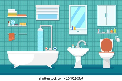 furnishing bathroom interior