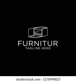 Furnitur logo design icon template