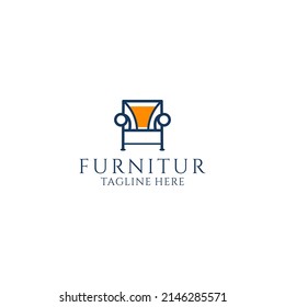 Furnitur logo icon design vector template