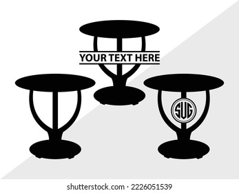 Furnitur Monogram Printable Vector Illustration