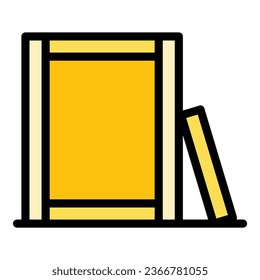 Furniture assembly icon outline vector. Manufacture maker. Work factory color flat