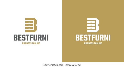 furniture b letter logo vector