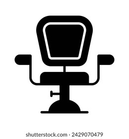 Furniture for beauty salon, hairdresser chair, barber chair vector design