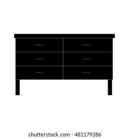 Furniture black icons. Black icon vector illustration