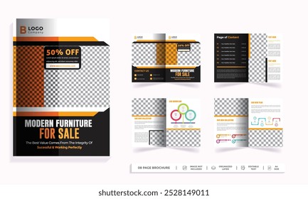 Furniture catalog design or product catalogue page design portfolio template