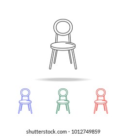 Furniture Chair icon. Element of furniture and household multi colored icons for mobile concept and web apps. Thin line icon for website design and mobile app. Premium icon on white background