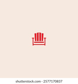 Furniture Chair icon flat vector design.