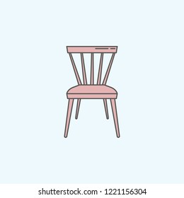 Furniture Chair icon On White Background