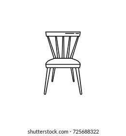 Furniture Chair icon On White Background