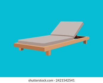 mobiliario de madera chaise tumbona sofá piscina de madera