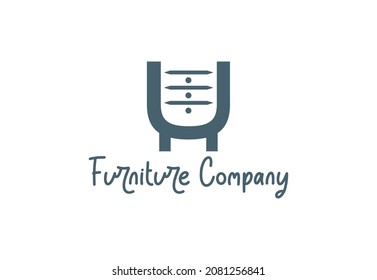 Furniture company simple logo concept