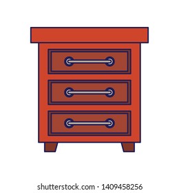 furniture concept drawer cartoon vector illustration graphic design