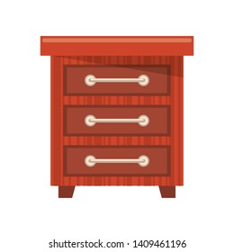 Furniture Concept Drawer Cartoon Vector Illustration Stock Vector ...