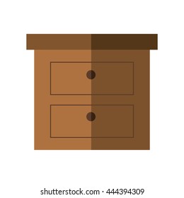 Furniture concept represented by table licon. isolated and flat illustration 