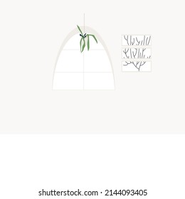 Furniture and decor elements vector. Collection of home decorations for cosiness interior isolated. Flat vector cartoon illustration isolated on white background.