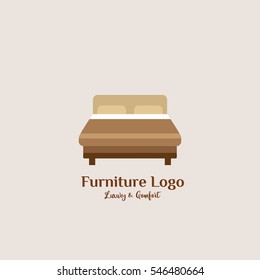 furniture design logo template. Vector Illustration with flat style