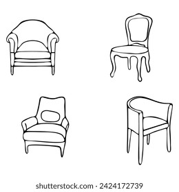 furniture for design vector illustration