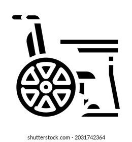 furniture for disabled glyph icon vector. furniture for disabled sign. isolated contour symbol black illustration