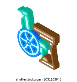 furniture for disabled isometric icon vector. furniture for disabled sign. isolated symbol illustration