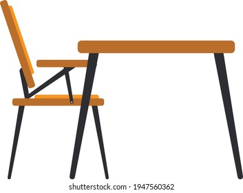 
Furniture for duma. Chair table. Easy interior design.
