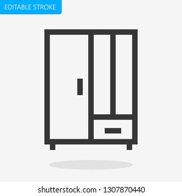 Furniture Editable Stroke Pixel Perfect Vector Icon Line