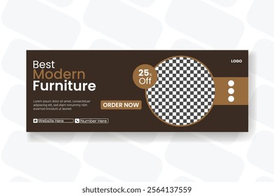 Furniture Facebook cover post design