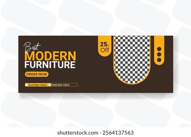 Furniture Facebook cover post design