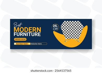 Furniture Facebook cover post design