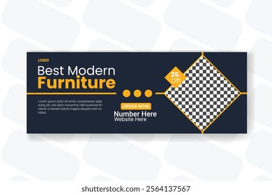 Furniture Facebook cover post design