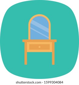 Furniture Flat icons for bedroom & drawer