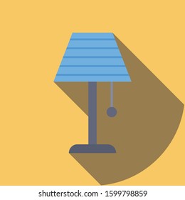 Furniture Flat icons for light & bulb
