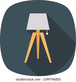 Furniture Flat icons for light & globe