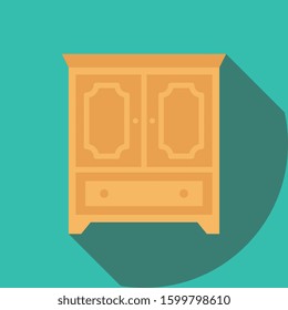 Furniture Flat icons for rack & household