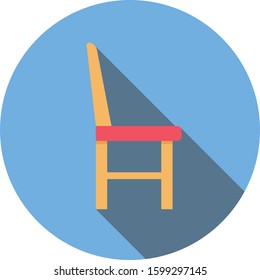 Furniture Flat icons for seat & bench