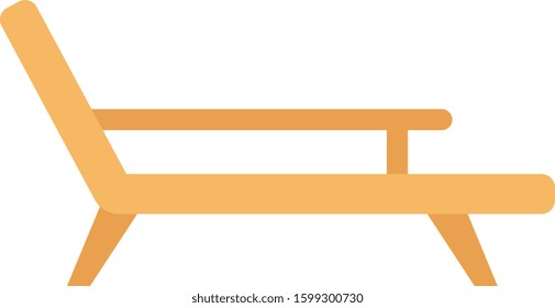 Furniture Flat icons for seat & wooden