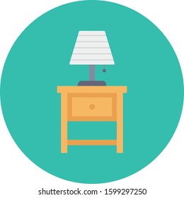 Furniture Flat icons for side & table