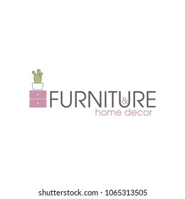 Furniture and home decor, template for logo