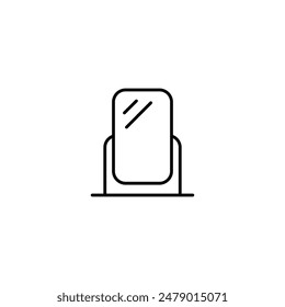 Furniture and home interior elements - thin line web icon set. Outline icons of kitchen, living room, bedroom and office collection. Simple vector illustration