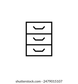 Furniture and home interior elements - thin line web icon set. Outline icons of kitchen, living room, bedroom and office collection. Simple vector illustration