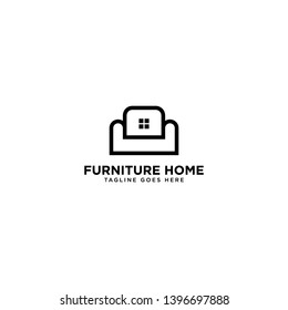 Furniture Home Logo Design Vector