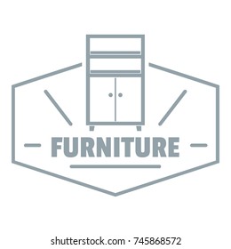 Furniture house logo. Simple illustration of furniture house vector logo for web