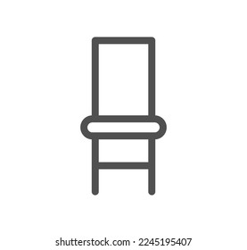 Furniture and household related icon outline and linear vector.