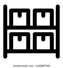 Furniture icon with black color